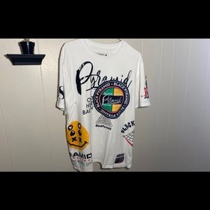 Black Pyramid Men World Famous Logos Tee